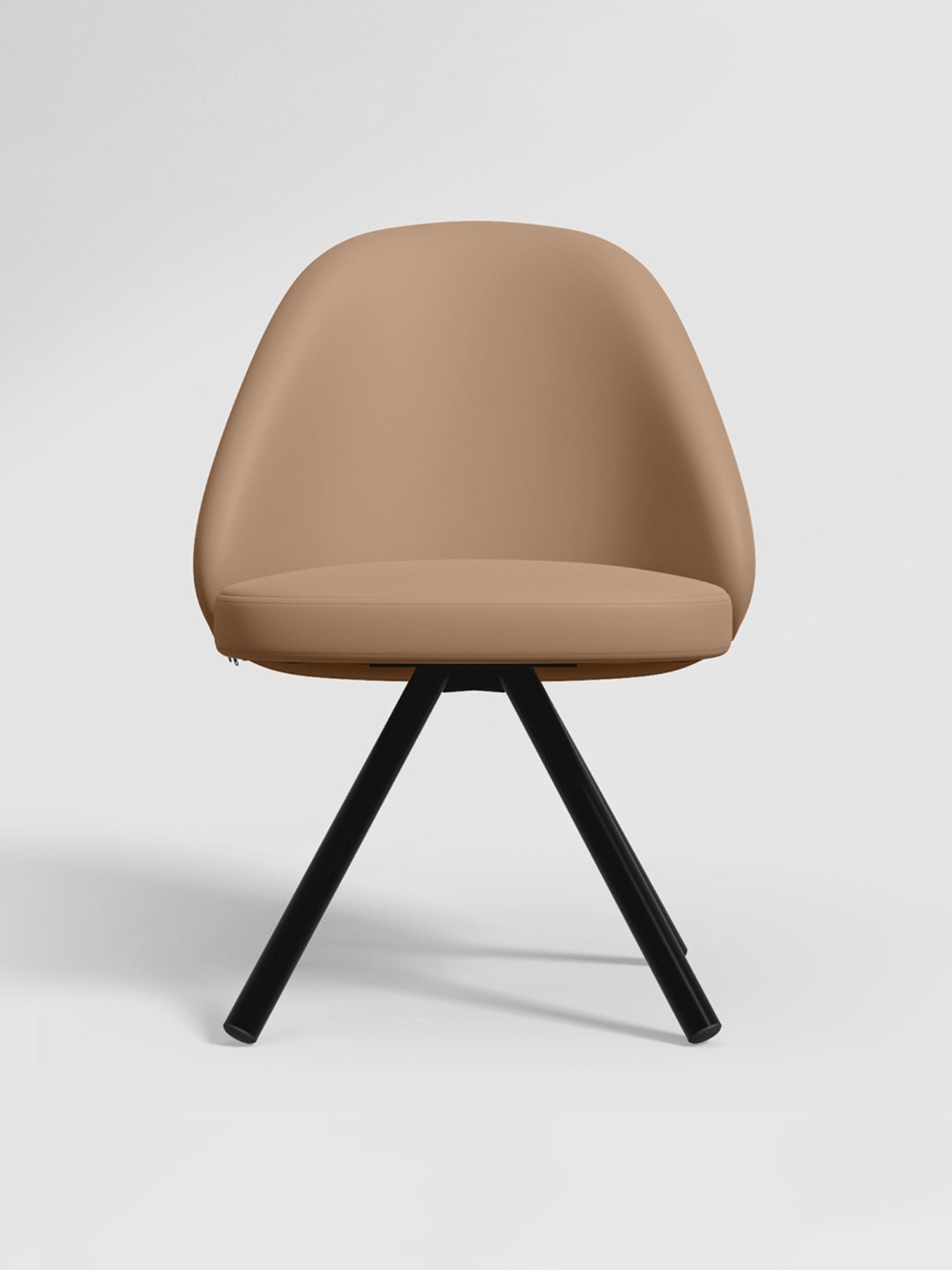 Godrej Interio Fraise Beige Leather Dining Chair (Set of 2)