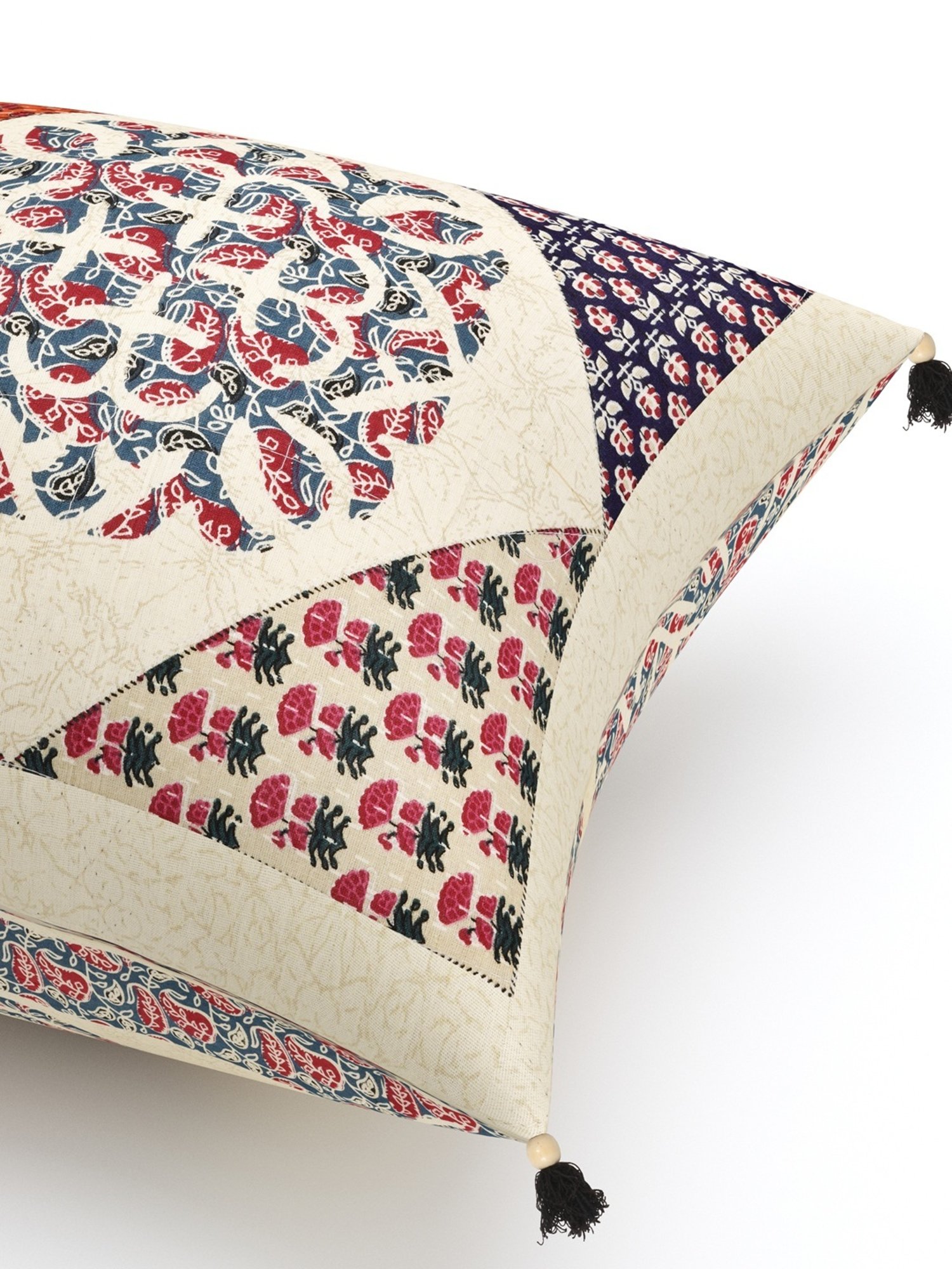 Living Roots Jaipuri Multicolor Cotton Cushion Covers - Set of 5