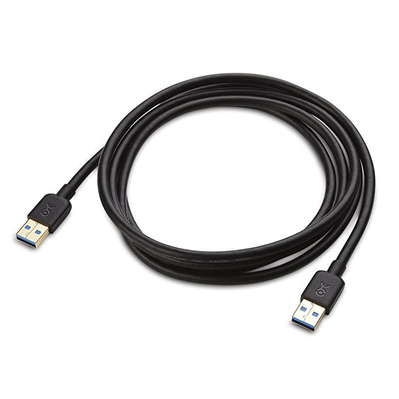 2Pack USB 30 USB to USB Male to Male in Black 6 ft