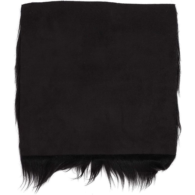 Bright Creations 2 Pack Black Faux Fur Fabric for Seat Pads, Sewing Crafts (10 x 10 In)