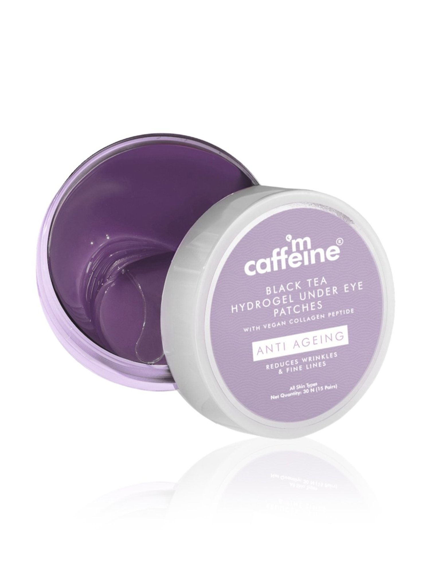 mCaffeine Black Tea Hydrogel Under Eye Patches - 15 Pairs