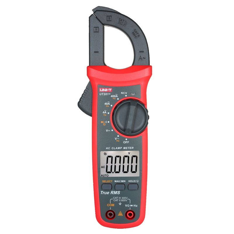 UNI-T UT201+ 4000 Counts Digital Clamp Meter True RMS Multimeter Clamp Ammeter Voltage Meter NCV Test Universal Meter Tester AC Current Clamp Tester