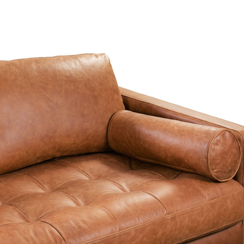 72" Kensington Apartment Sofa Cognac Tan - Poly & Bark