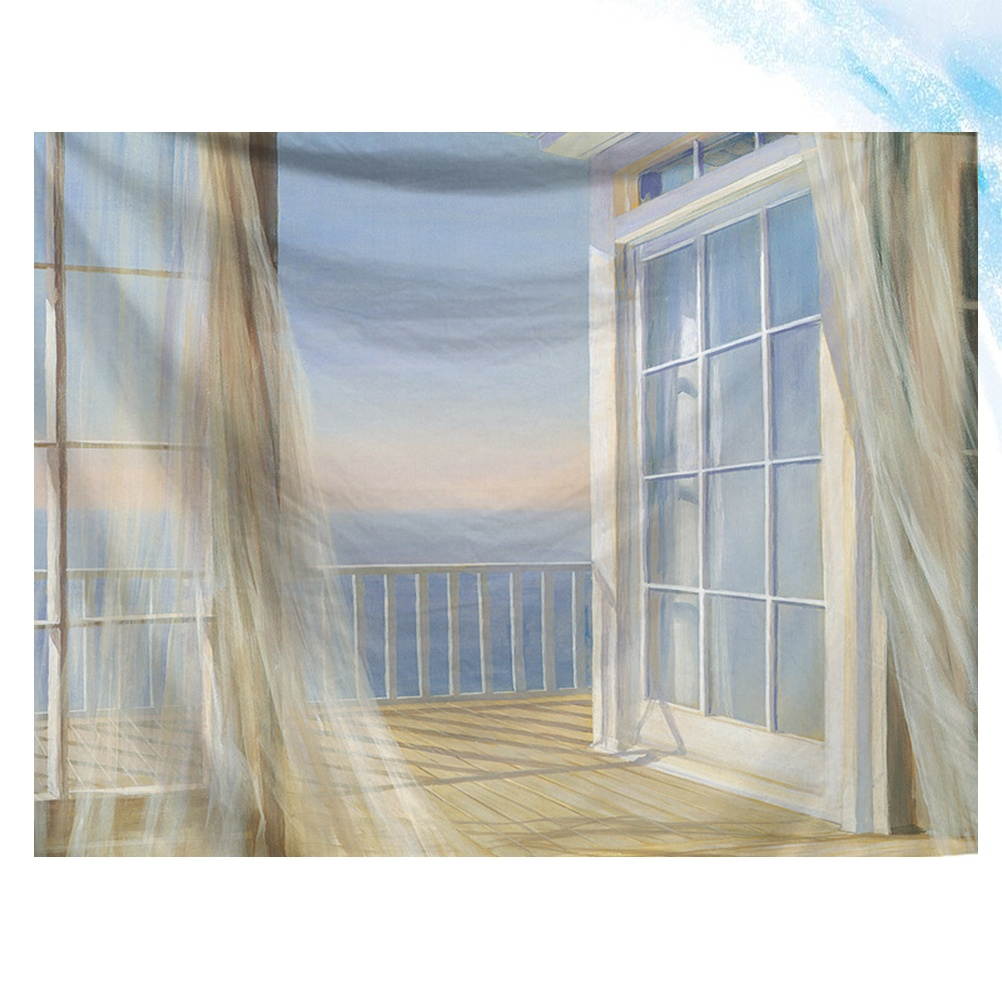 1PC Northern Europe Style Tapestry Bedroom Wall Cloth Decor Green Plants Tapestry Cloth Fashion Mural Beach Towel Multi-purpose Bath Towel for Home Hotel Decor (Good Time Style)