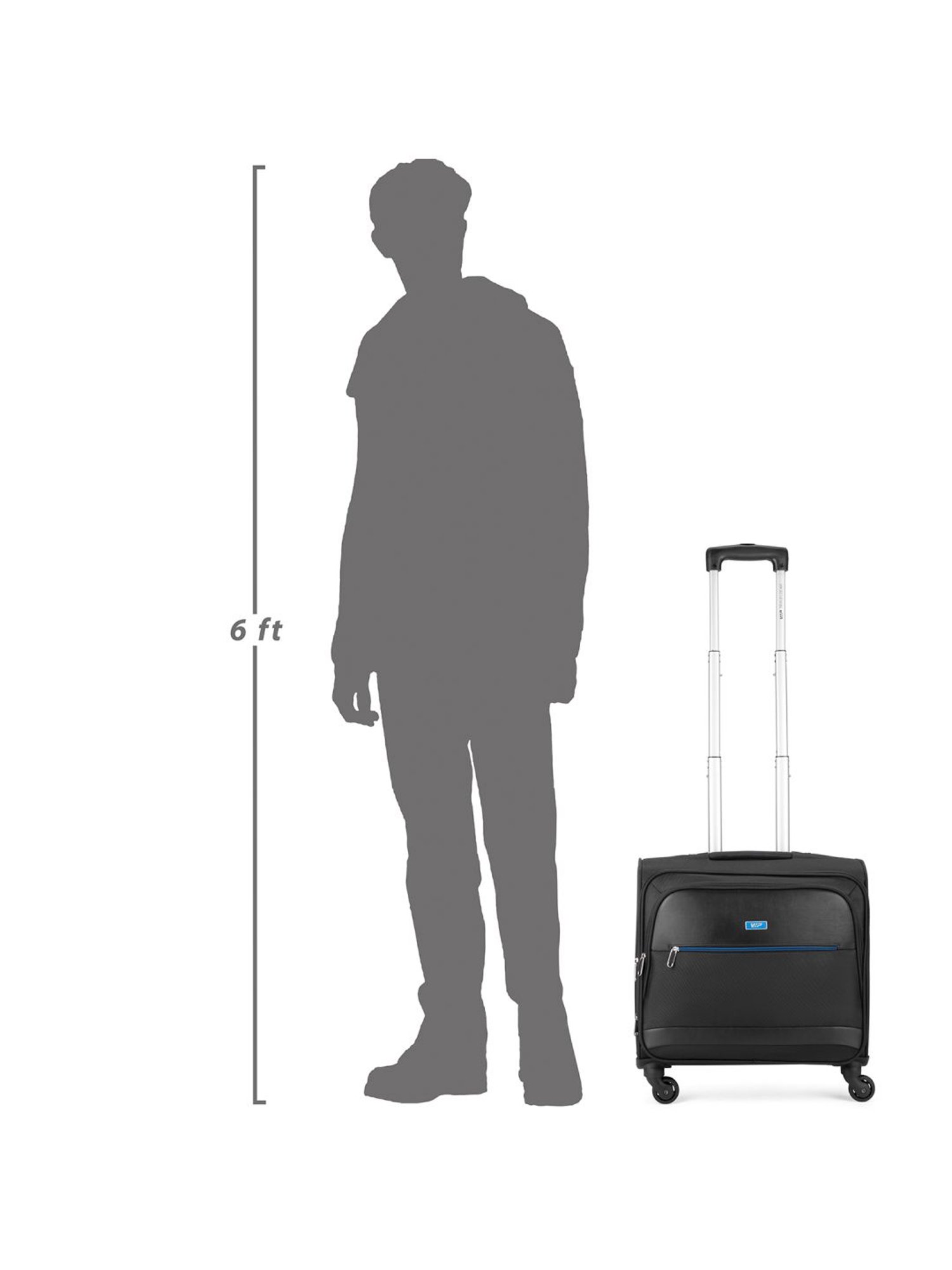 Skybags Salsa Red Solid Hard Medium Trolley Bag - 46 cm