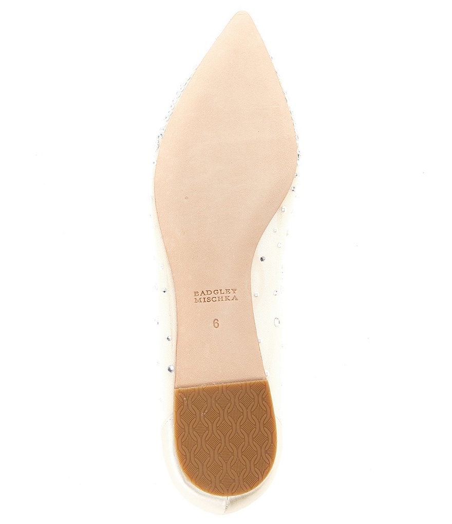 Badgley Mischka Babette Rhinestone Embellished Dress Flats