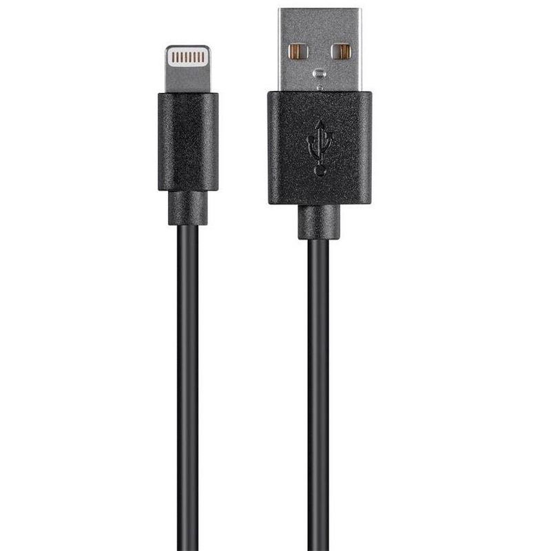 Monoprice Lightning to USB Charge & Sync Cable - 3 Feet - Black | Apple MFi Certified for iPhone X, 8, 8 Plus, 7, 7 Plus, 6, 6 Plus, 5S , iPad Pro