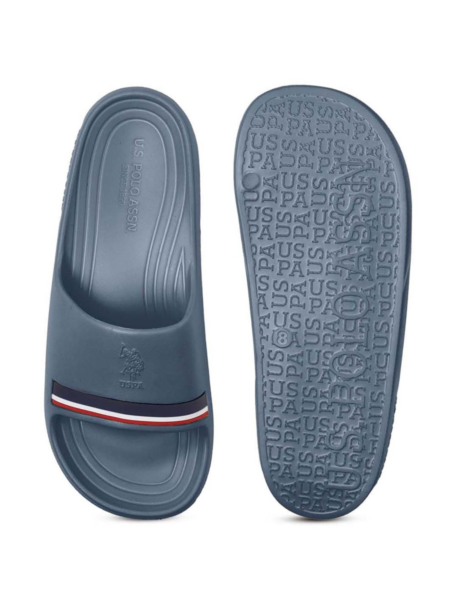 U.S. Polo Assn. Men's Navy Slides