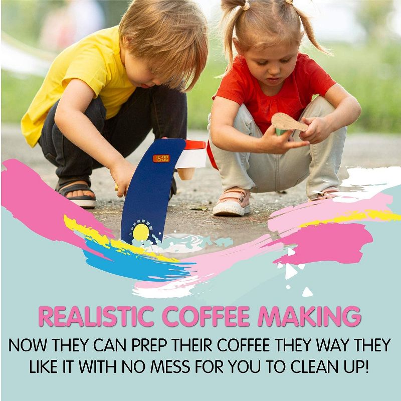 Melissa & Doug Stir and Serve Cooking Utensils (7pc) - Stainless Steel and Wood