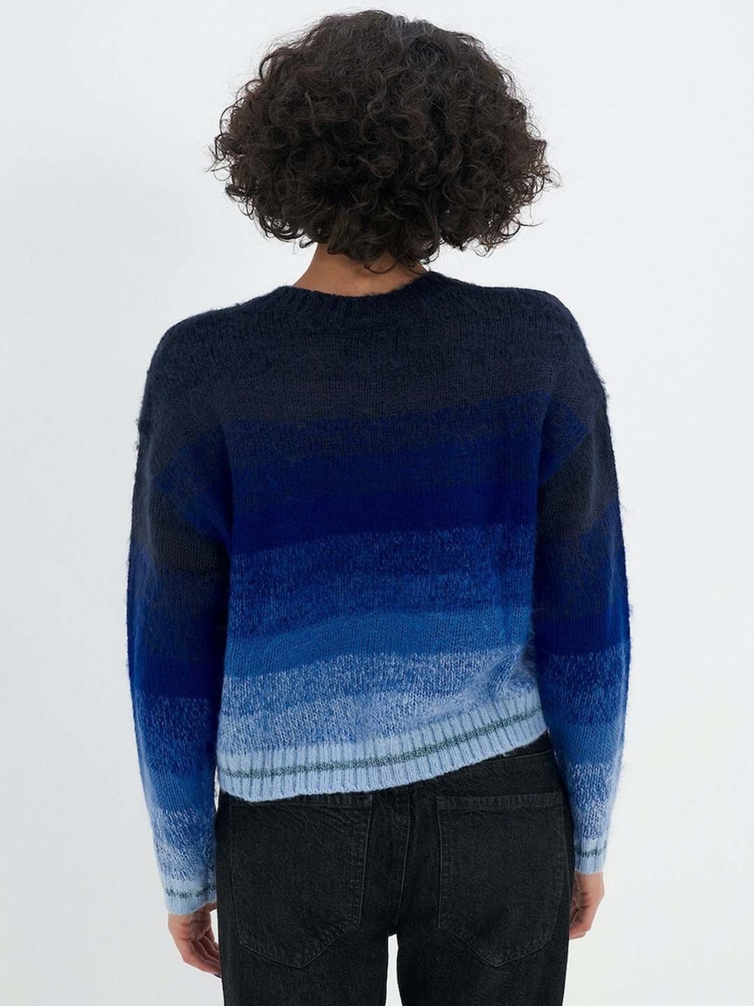 American Eagle Outfitters Blue Striped Sweaters