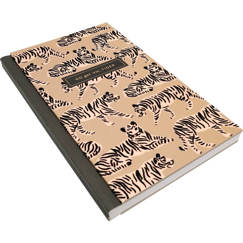 Green Inspired Wild Tiger Hardcover Journal