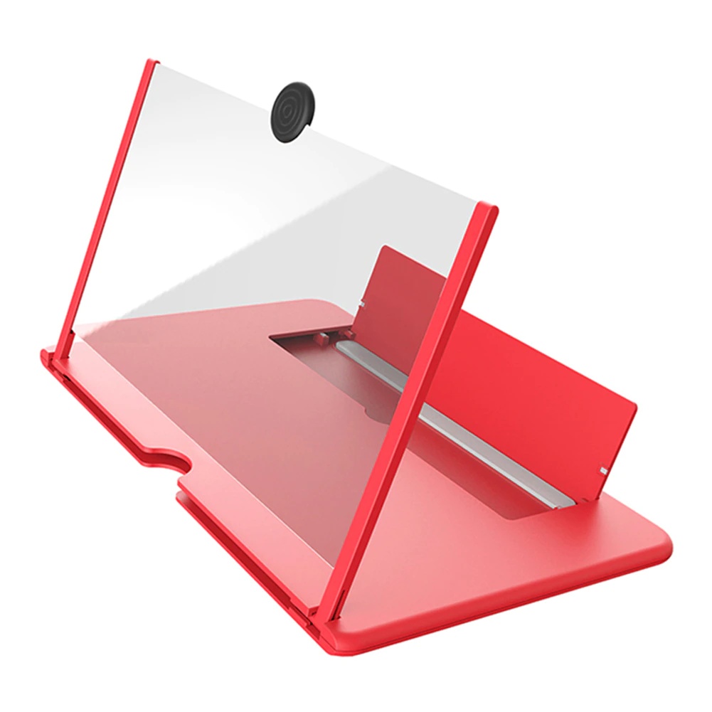 Bakeey 10 inch HD 3D Phone Screen Magnifier Enlarge 3-4 Times Foldable Eye Protect Movie Video Screen Amplifier Lazy Desktop Mounts White