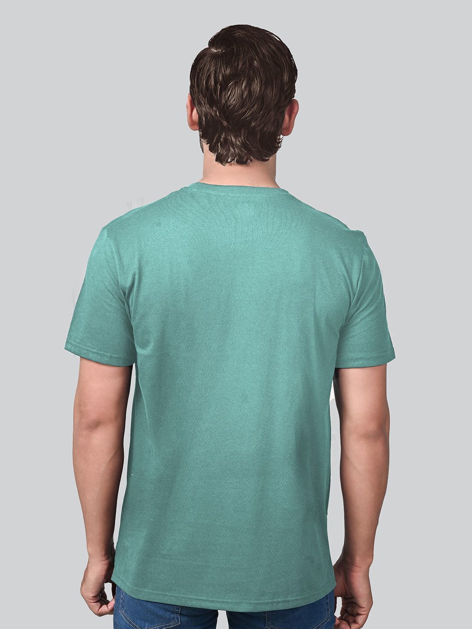 Lux Nitro Maroon & Sage Regular Fit T-Shirt