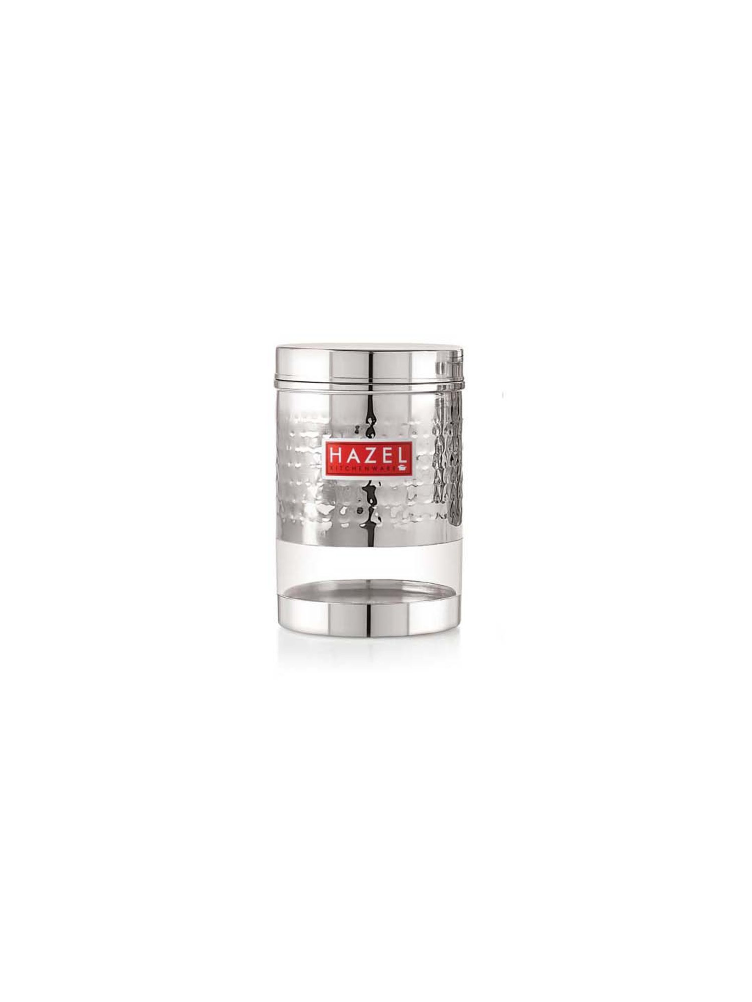 HAZEL Silver Stainless Steel Storage Containers (950 ml) - 950 ML