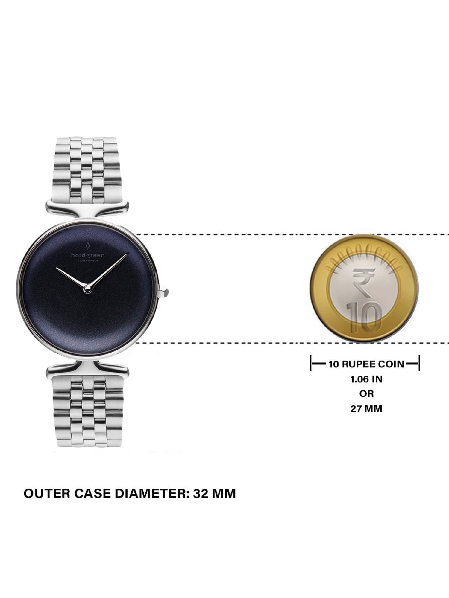 Nordgreen UN32SI5LSIRB Unika Analog Watch for Women