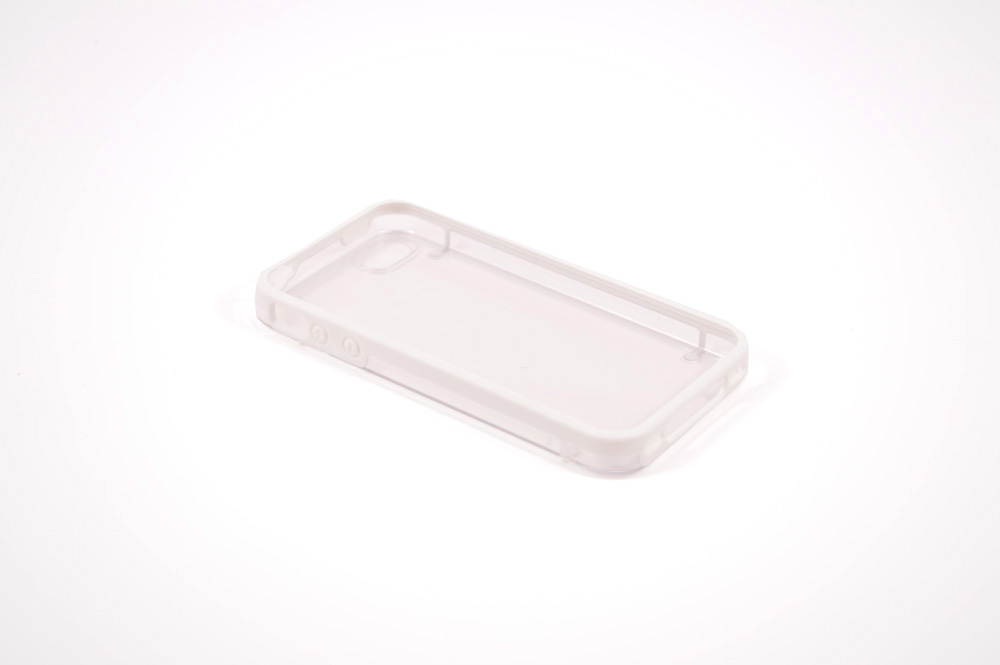 White Glow in the Dark Rubber Edge iPhone 4 and 4s Plastic Cell Phone Cover  Case with Free Stylus