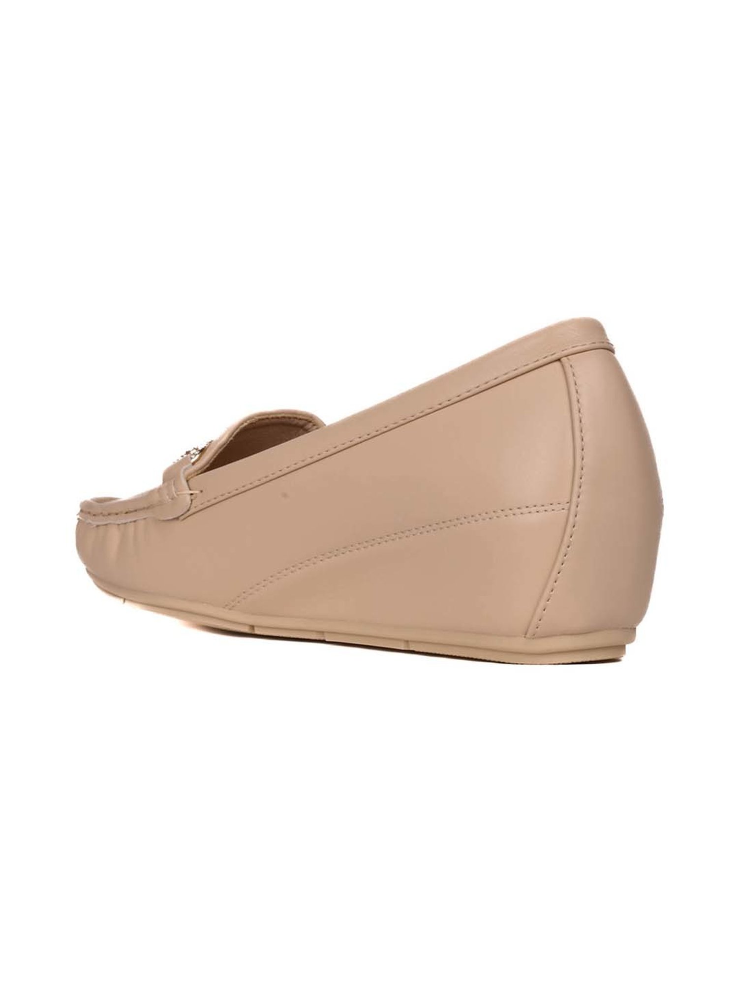 Jove Women's Beige Casual Loafers