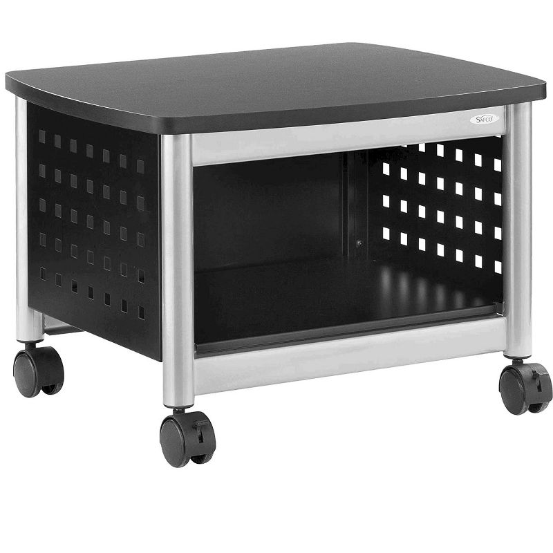 Homz 4-Drawer Medium Rolling Storage Cart - Black with Smoke Drawers