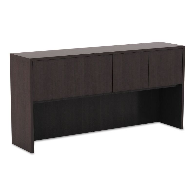 Alera Valencia Series Hutch with Doors, 64 3/4w x 15d x 35 1/2h, Espresso VA286615ES