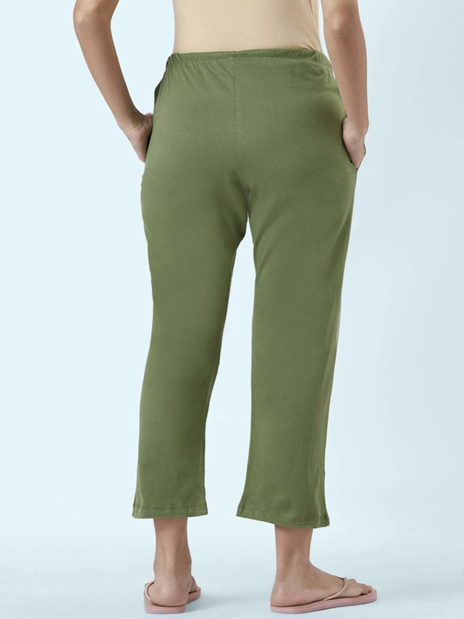 Dreamz by Pantaloons Pink Green Cotton Printed Pyjamas