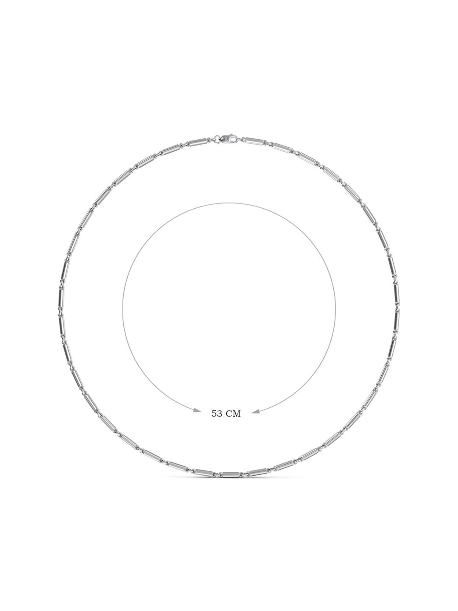 Joyalukkas 92.5 Sterling Silver Opulence Silver Chain for Men