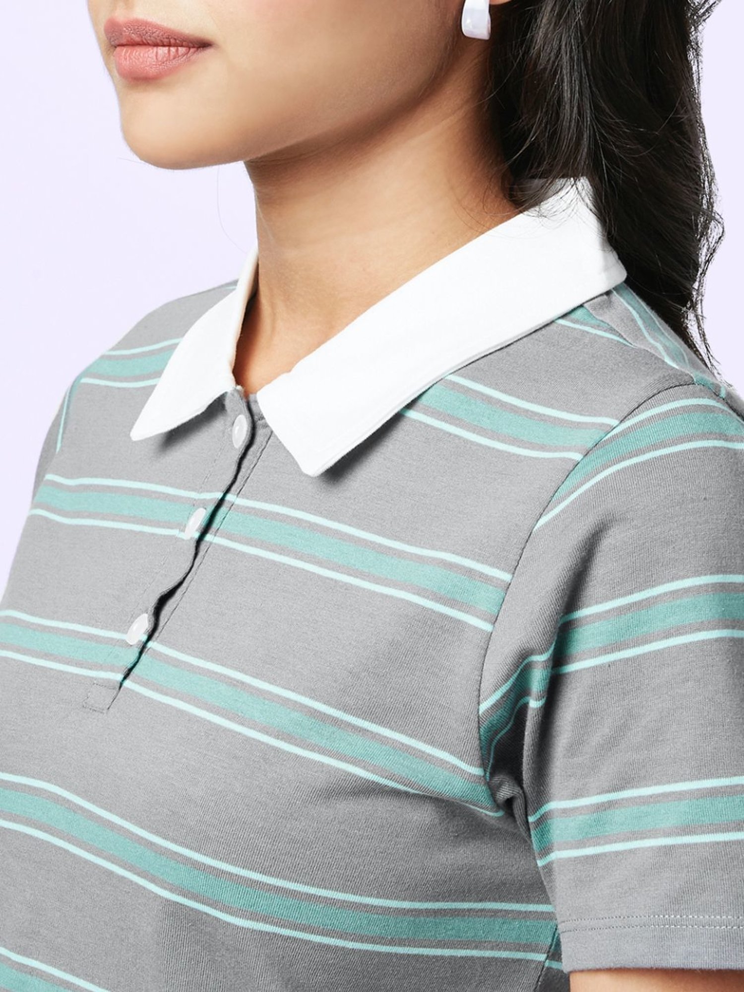 YU by Pantaloons Grey Cotton Printed T-Shirt