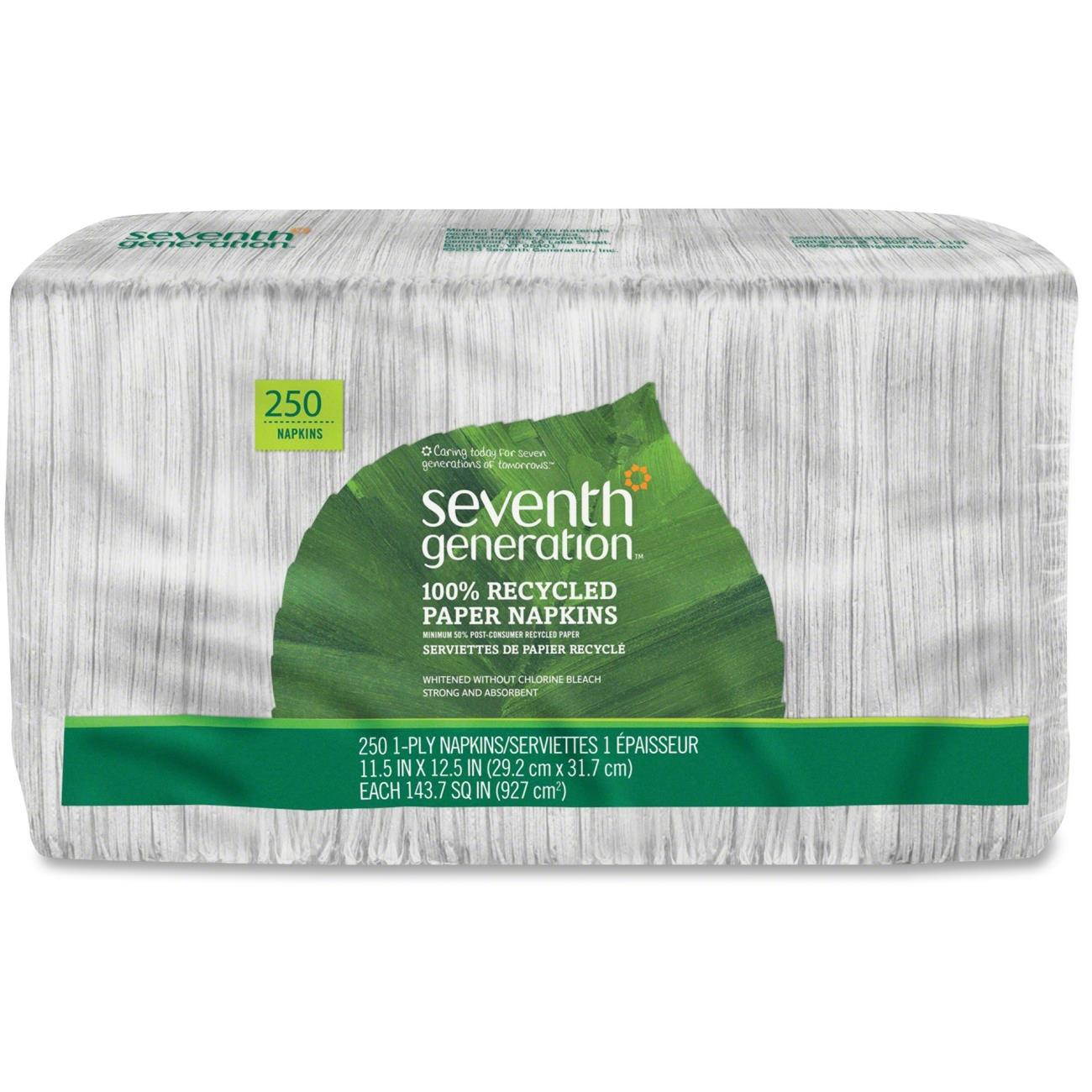 Seventh Generation 100% Recycled Napkins - White
