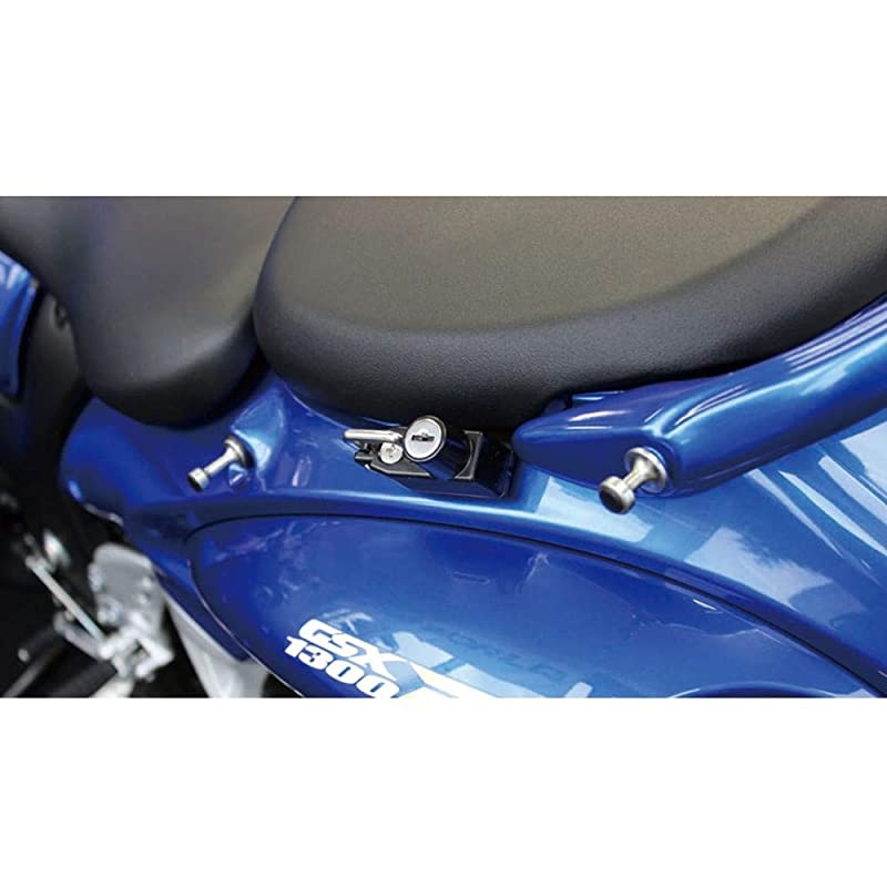 Helmet Lock Anti-Theft Helmet Security Lock for Suzuki GSX1300R Hayabusa 2008 and Newer-Black