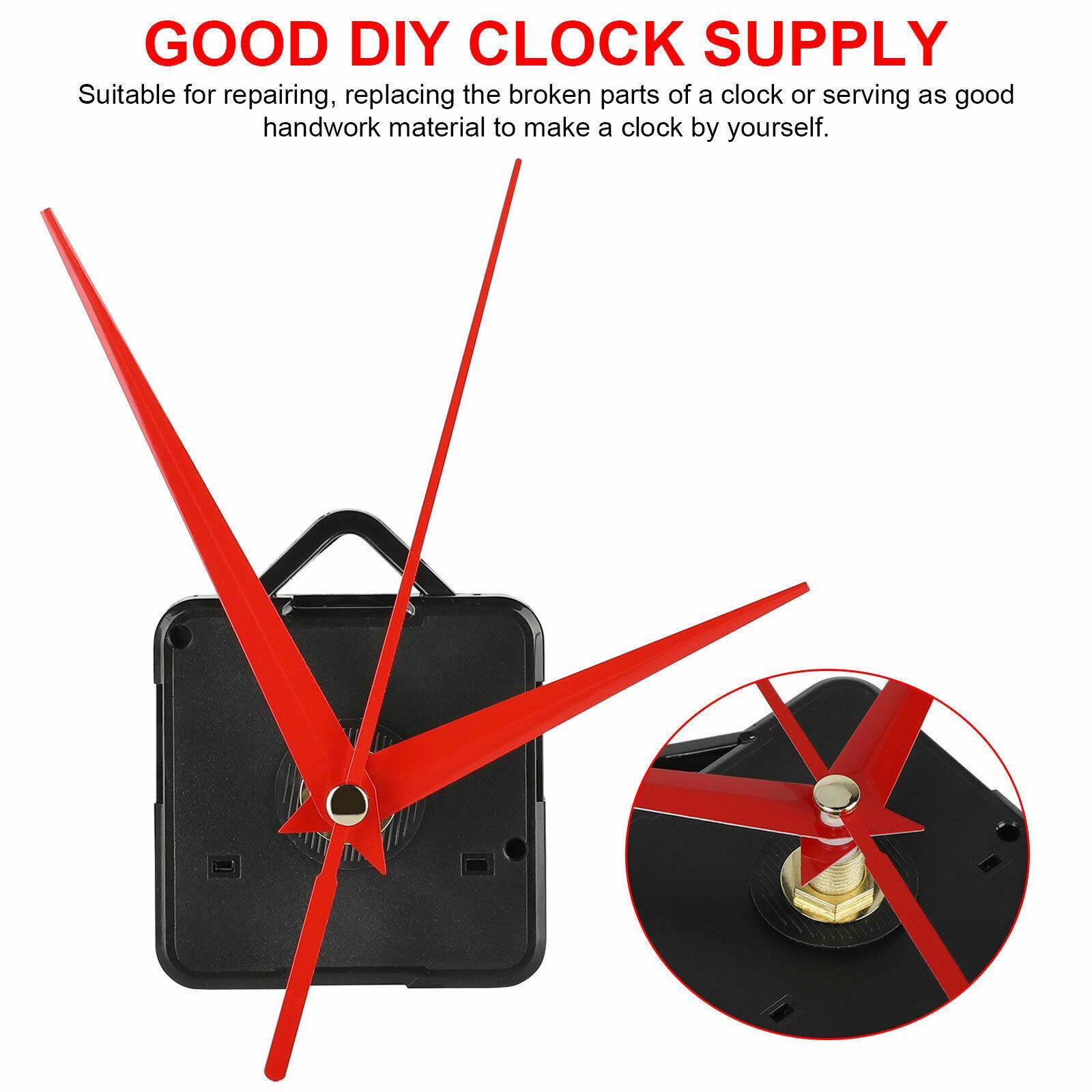 DIY Replacement Wall Clock Quartz Movement Mechanism Hands Repair Parts Tool Set