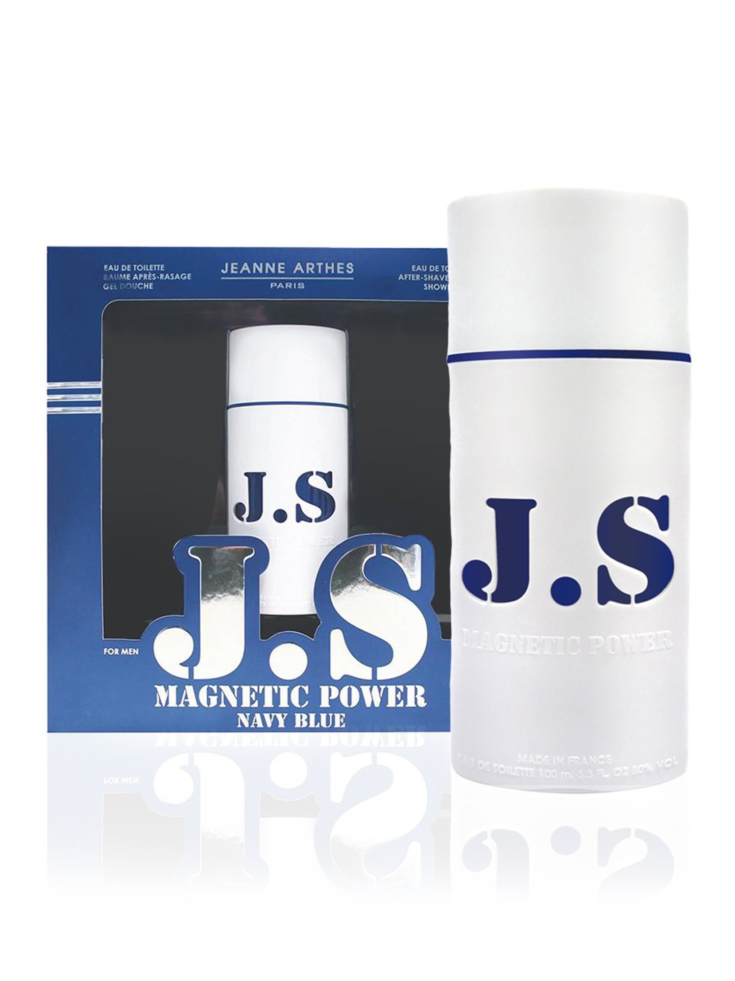 Jeanne Arthes JS Magnetic Power Navy Blue Eau de Toilette for Men - 100 ml