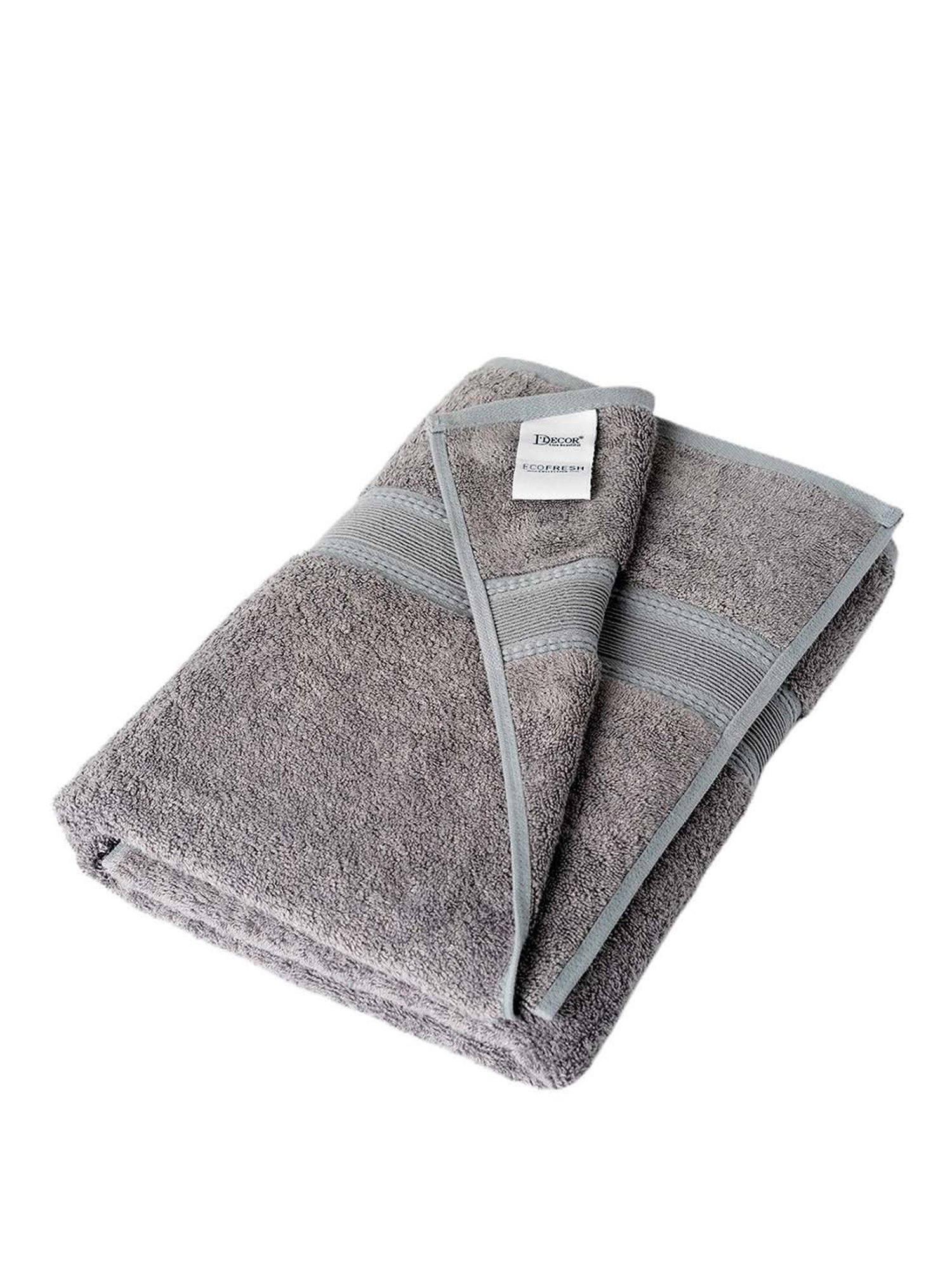 DDecor Grey 650 GSM Bamboo Ecofriendly Bath Towel