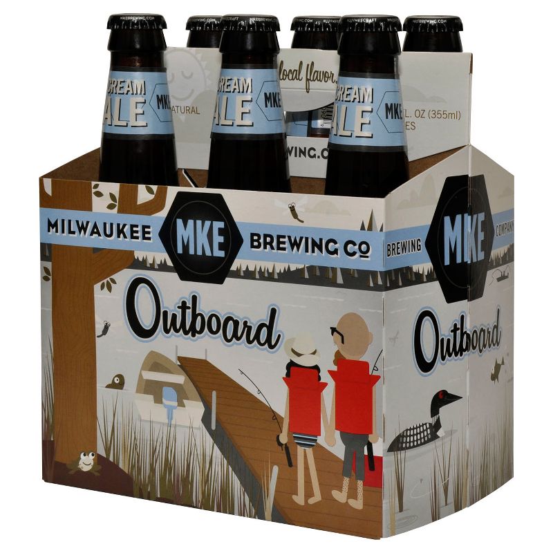 Milwaukee Outboard Cream Ale Beer - 6pk/12 fl oz Bottles