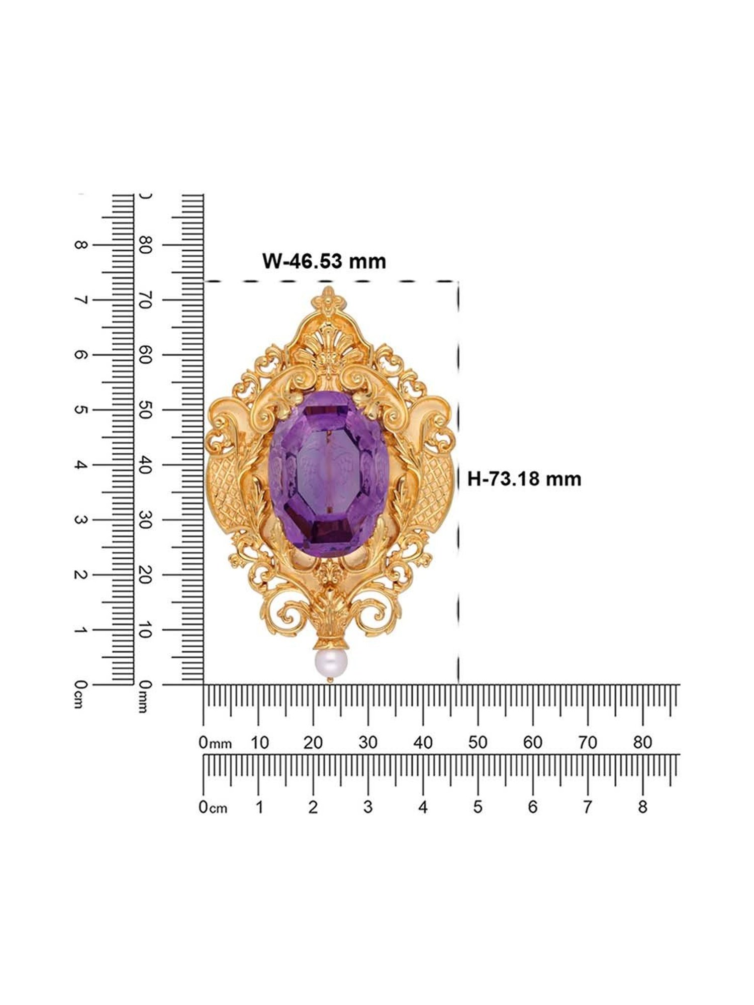 CKC Opulent Amethyst: Exclusive Gold Pendant