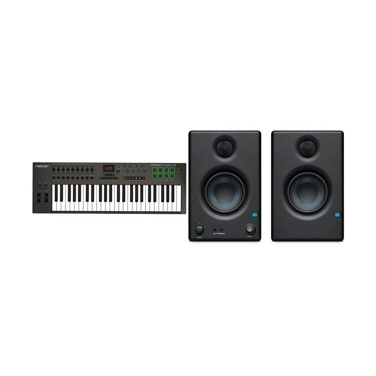 Nektar Impact LX49+ Keyboard Controller, Multicolored & Presonus Eris E3.5-3....