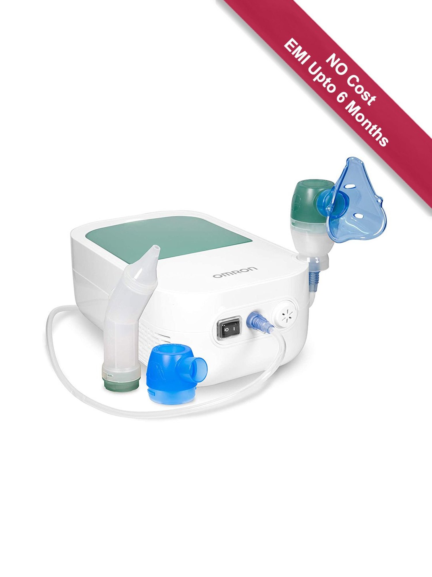 Omron NEC-301 Duo Baby 2-in-1 Compressor Nebulizer (White)