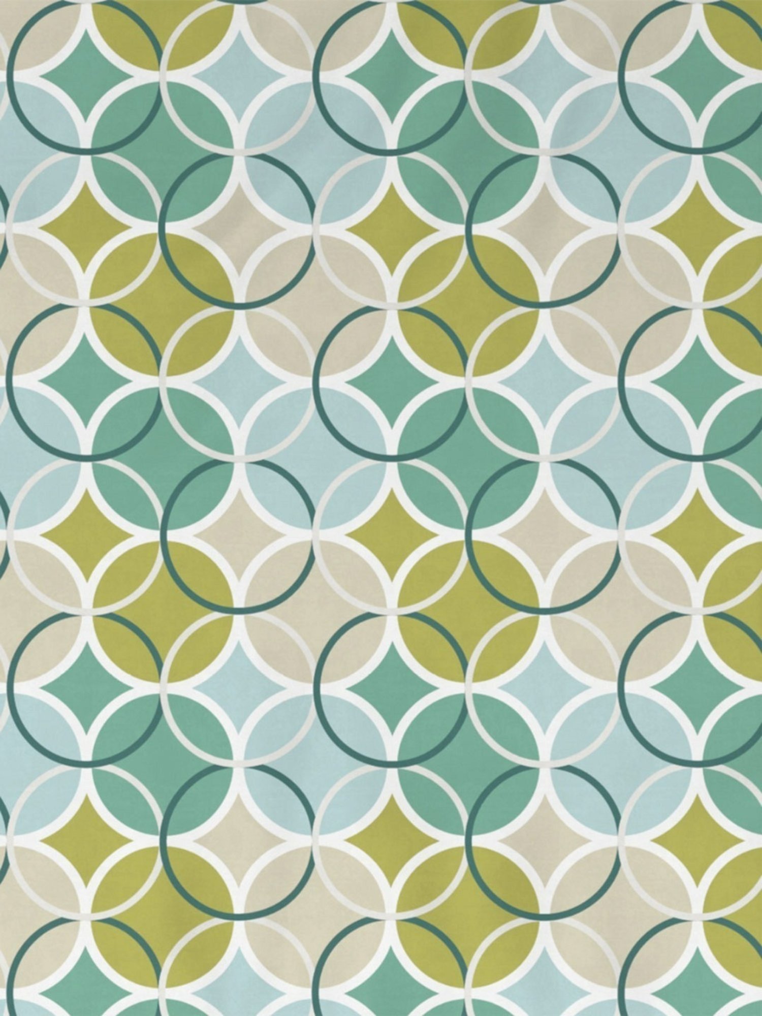 DDecor Geometric Green 144 TC Cotton Queen Bedsheet with 2 Pillow covers