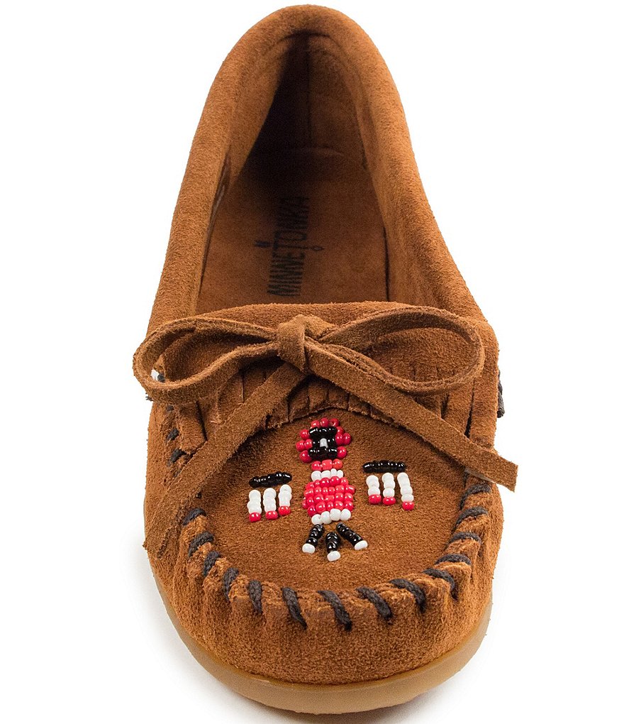 Minnetonka Thunderbird II Beaded Suede Moccasins