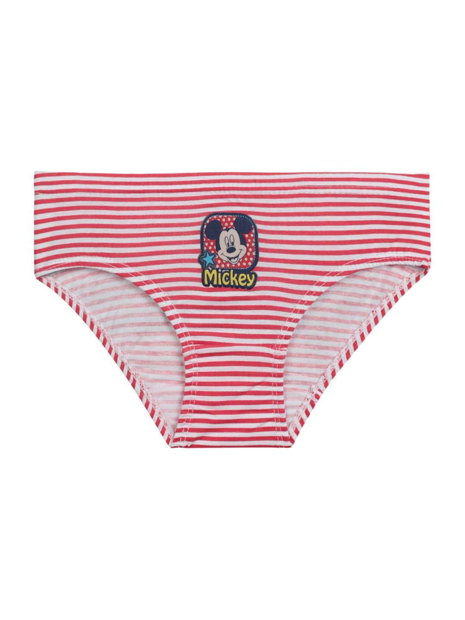Bodycare Kids Multicolor Cotton Printed Mickey & Friends Brief (Assorted, Pack of 3)