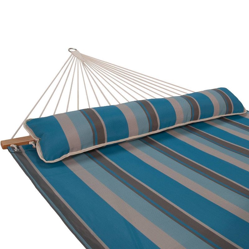 Algoma 13' Quick Dry Hammock with Pillow - Ocean Stripe