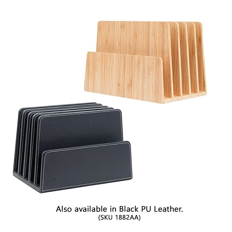 Bamboo Multi Device Organizer for Smartphones Tablets and Laptops 5 Slots