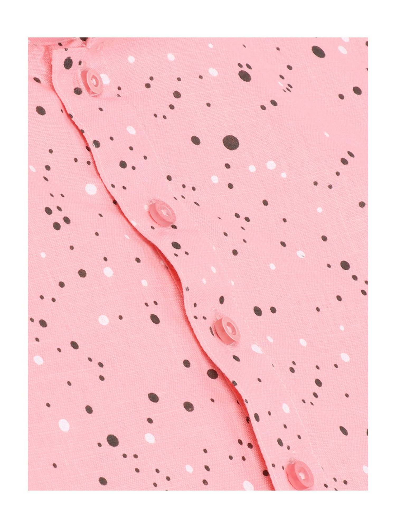 SG Yuvraj Kids Pink & White Printed Full Sleeves Kurta with Pyjamas