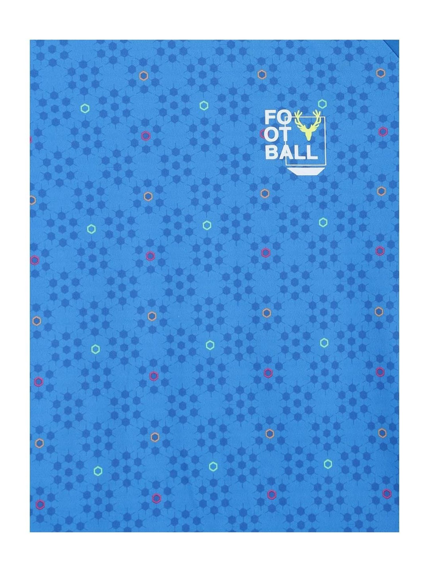 MINIKLUB Boys Blue Printed Full Sleeves T-Shirt