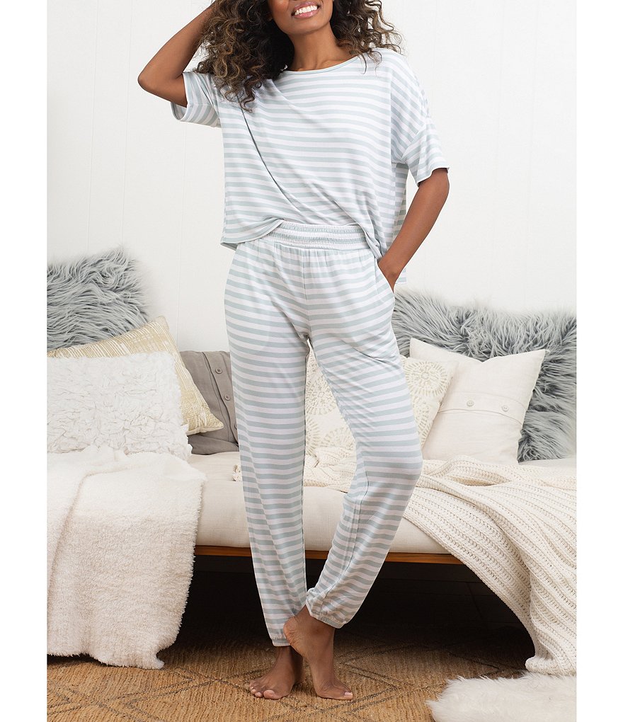 Honeydew Intimates Striped French Terry Coordinating Lounge Set