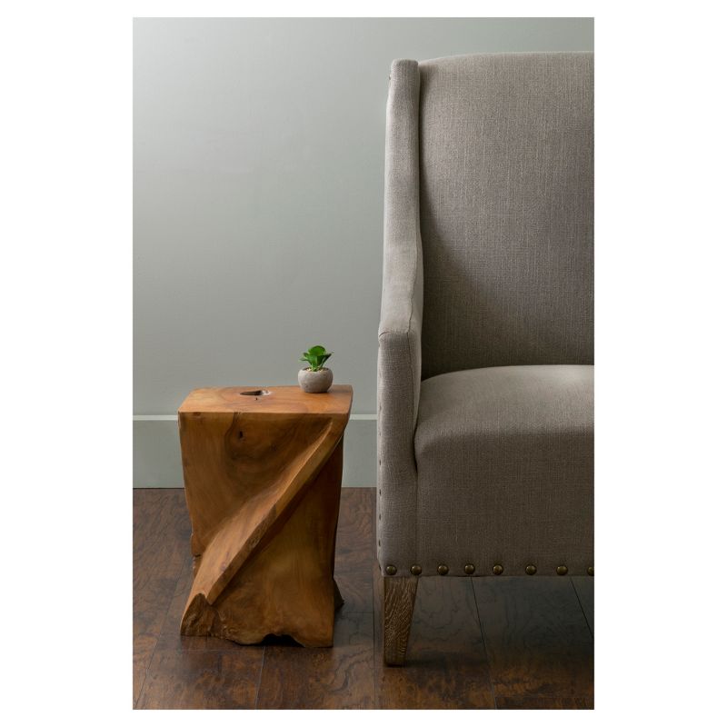 Jones Teakwood Stool - Brown - East At Main