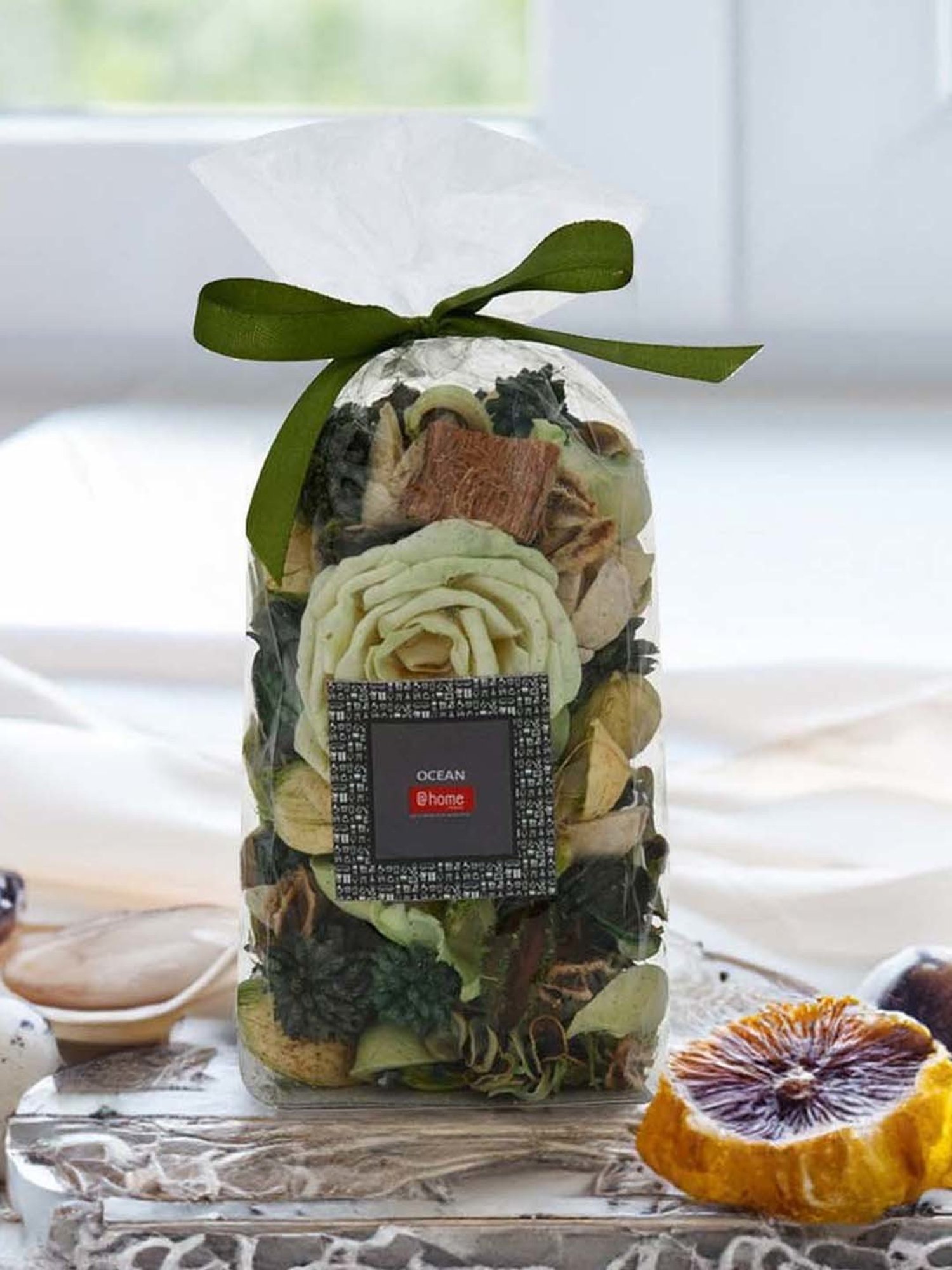 @home Green Ocean Fragrance Dried Flowers and Leaves Potpourri Pouch