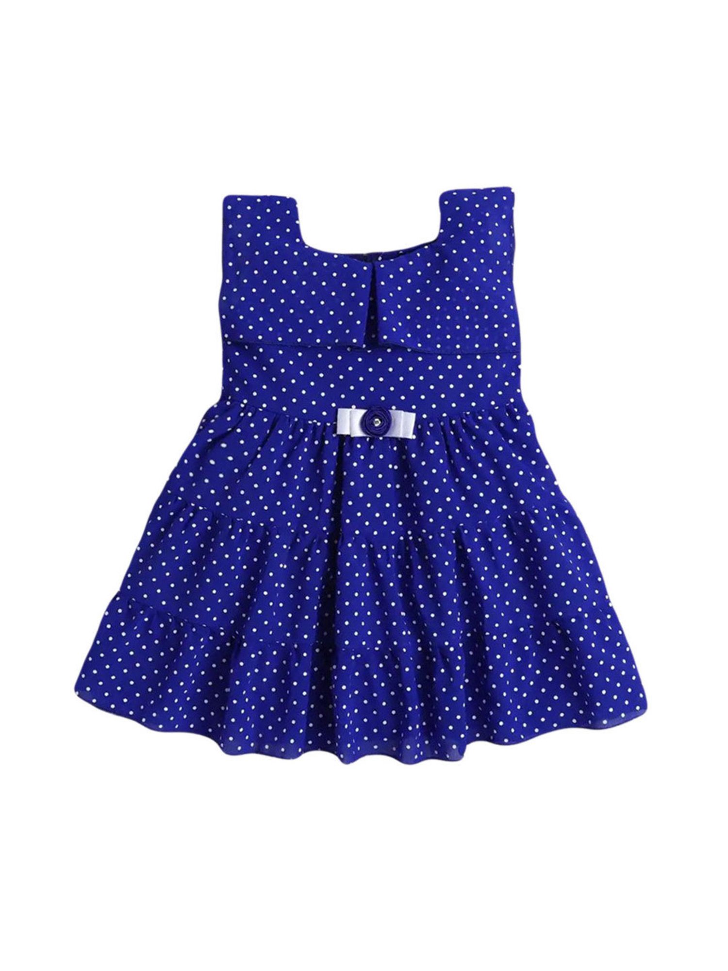 The Magic Wand Kids Navy Printed Dress