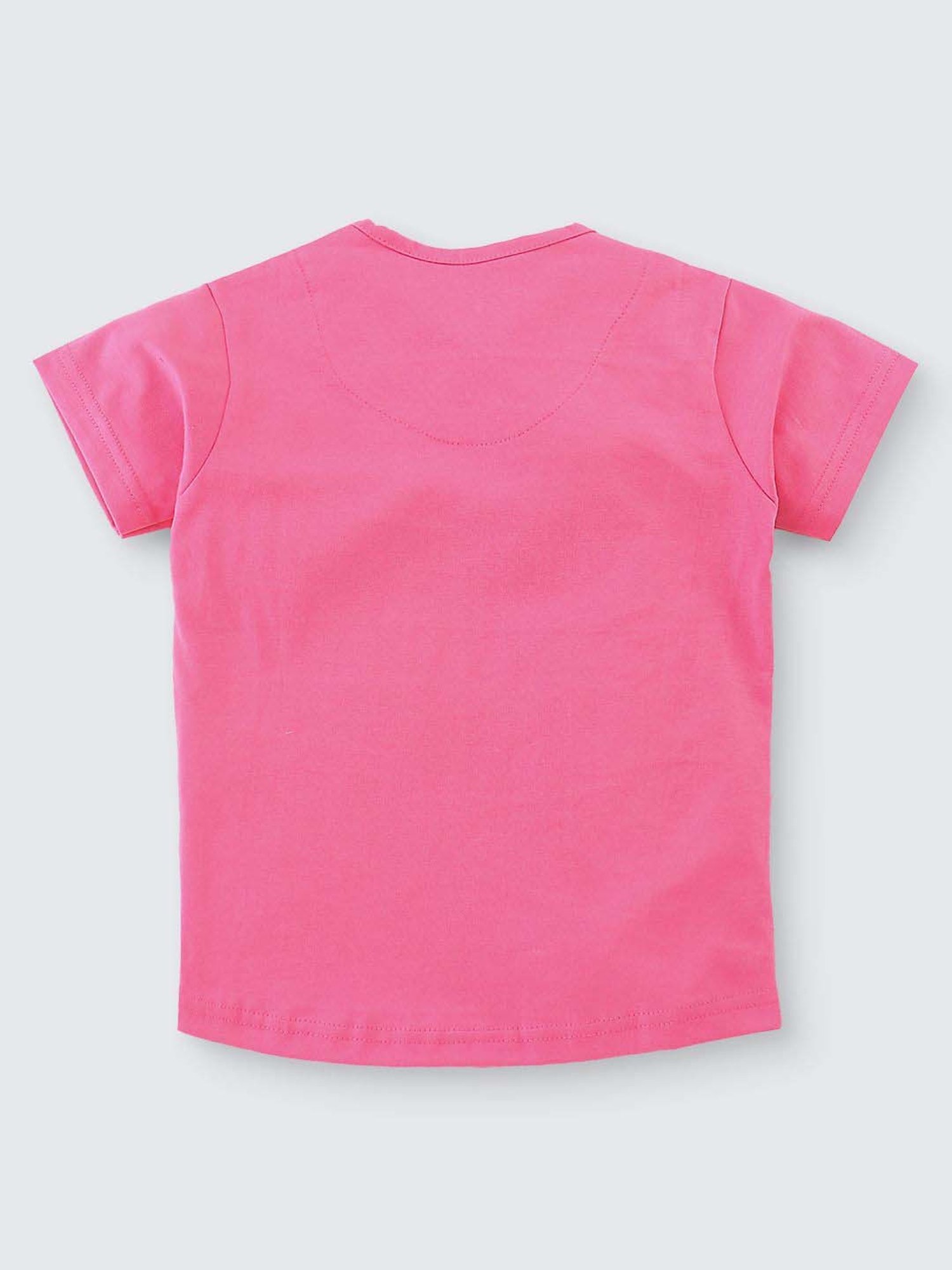 Nite Flite Boys Pink & Green Cotton Printed T-Shirt Set