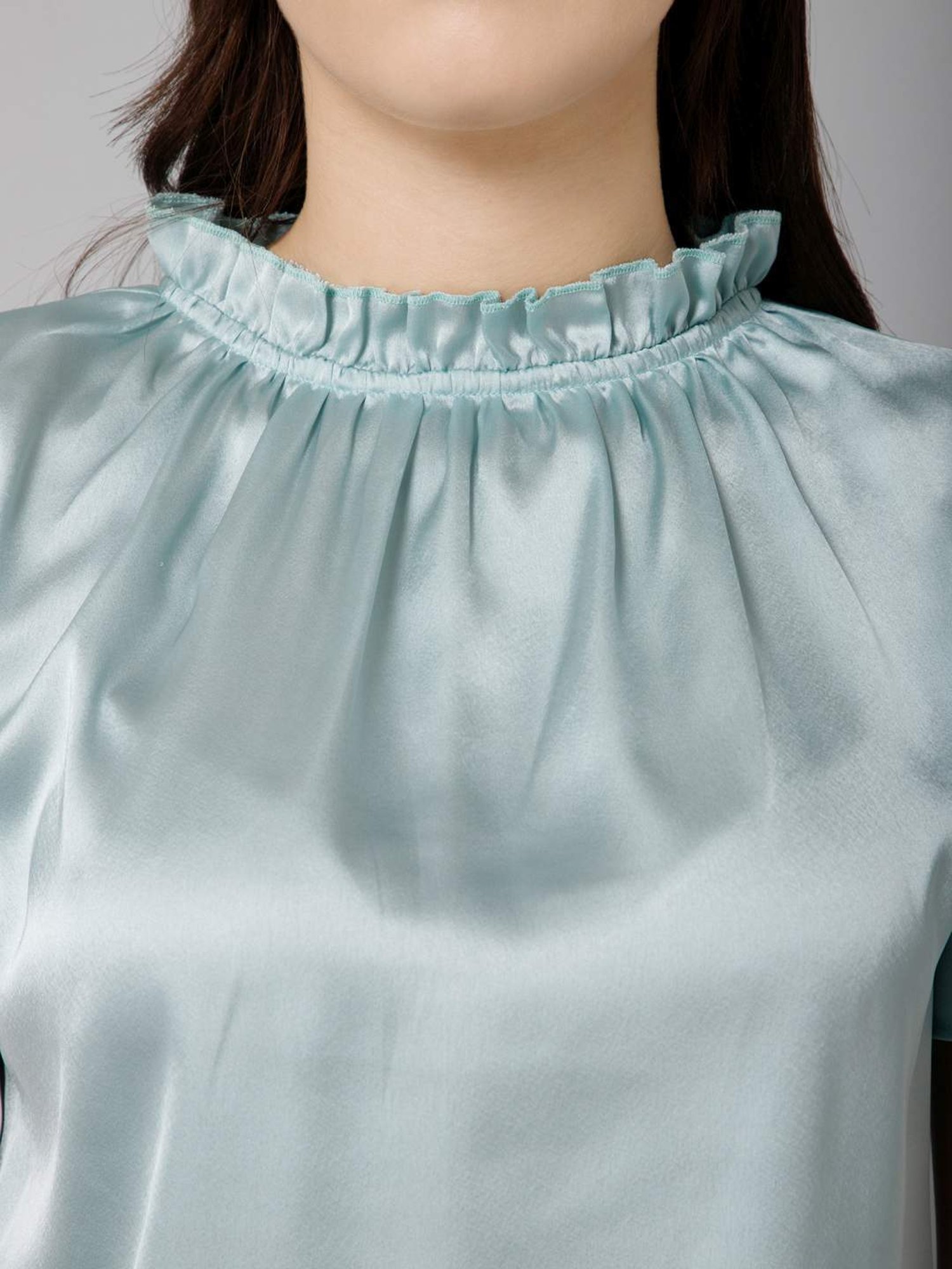 PURYS Green Short Sleeve Top