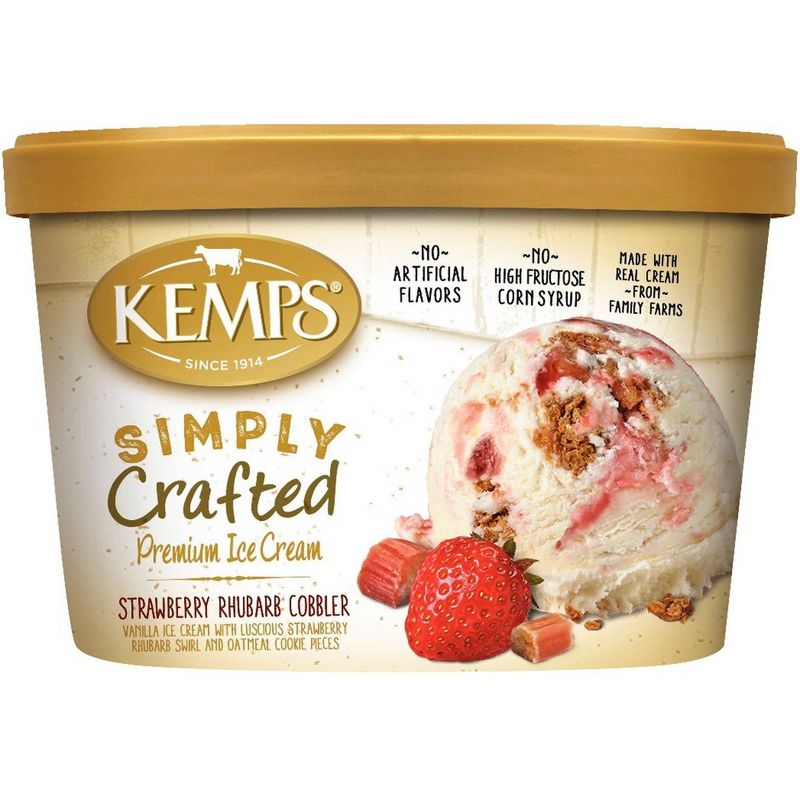 Kemps Simply Crafted Strawberry Rhubarb Cobbler - 48oz