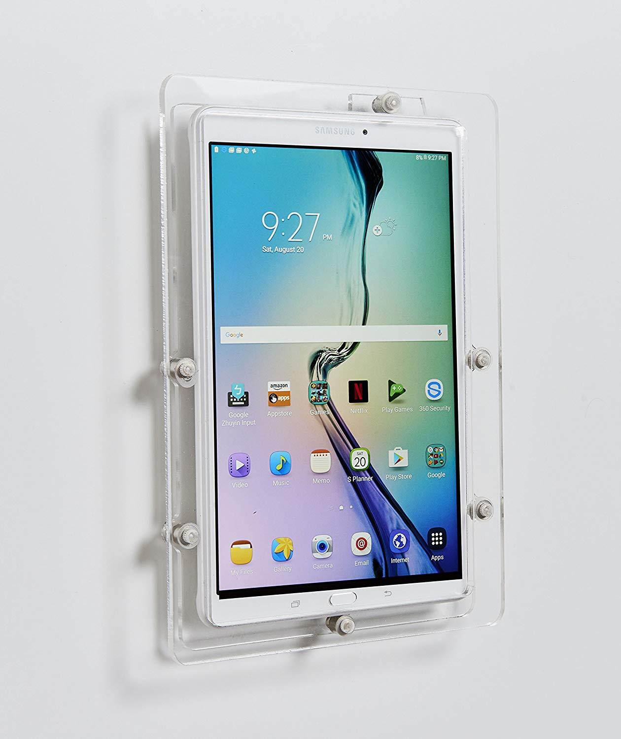 Samsung Galaxy TAB A 7" Security Anti-Theft Kit for Kiosk, POS, Store, Show Display (Clear Wall Mount)